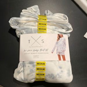 Thread & Supply two piece lounge short set.